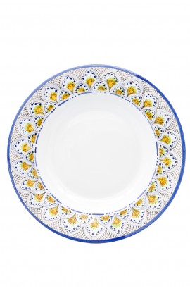 Piatto Pavone blu