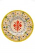 Piatto ceramica artistica – Giglio e Aster