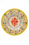 Piatto ceramica artistica – Giglio e Aster